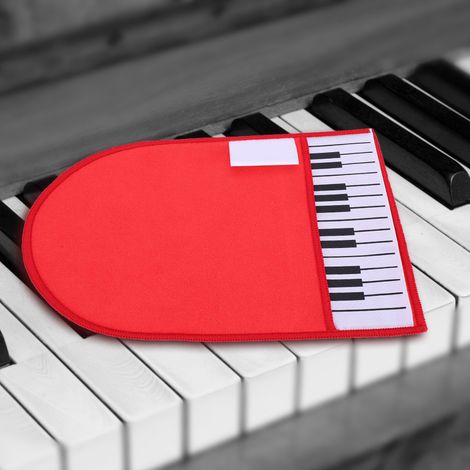 Gant de nettoyage en microfibre douce et durable pour piano, chiffon de polissage pour instruments de musique, accessoire d'entretien délicat (1/5)