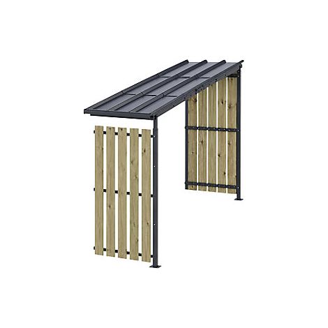 Mottez Tettoia per biciclette a x L 2360 x 5600 mm in (1/2)