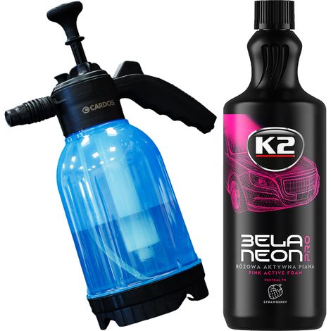 K2 Bela Pro Neon pink active foam + spruzzatore manuale per autolavaggio (1/5)