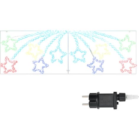 Étoile de Noël avec 432 LED Multicolore 180 x 57 cm PVC CFW305953 (1/5)