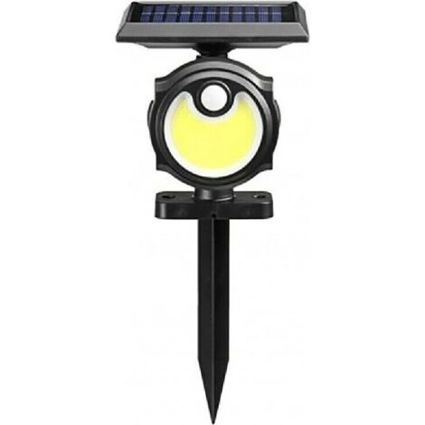 PIQUET DE JARDIN SOLAIRE 56 LED COB LUMIÈRE FROIDE DÉTECTEUR DE MOUVEMENT B0391