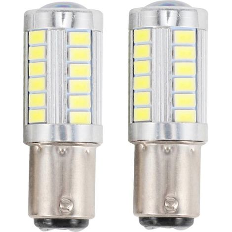 Ampoule LED 1157 ultra-lumineuse P21/5W Bay15D avec puce 33 SMD 5730