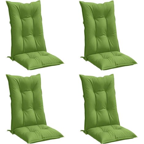 Maison Exclusive - Cuscini Sedia Schiena Alta 4 VerdeMélange 120x50x7 Tessuto (1/5)
