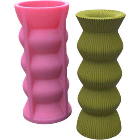 Moules en silicone pour pots de fleurs, formes géométriques, pliés en papier