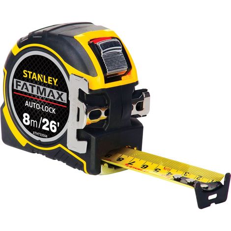 Stanley ZSTA-0-33-504 STA033504 FatMax Autolock - Cinta de bolsillo (8 m de ancho, 32 mm) Pro, 8 m, multicolor