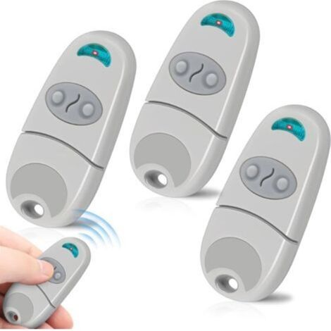 Portal Garage 433.92MHz 3PCS, 2 canales compatibles con TOP-432EV/EE/NA, para puerta de garaje y portal
