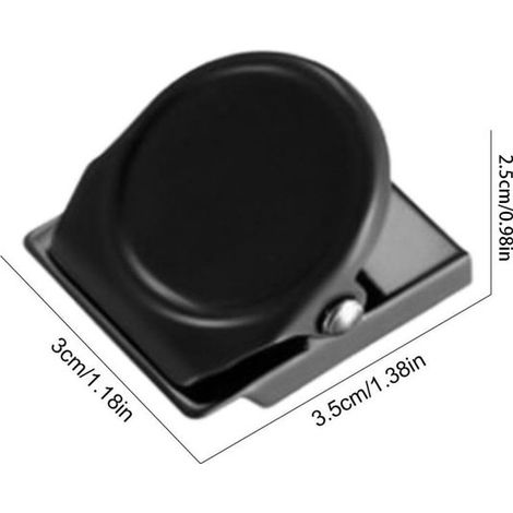 Set di 5 clip magnetiche - Clip magnetiche a gancio per frigorifero - Clip di montaggio multifunzionale - Clip per appunti - Adatte per supporti per foto, lavagne, frigoriferi, aule, uffici - Rosso, g (1/4)