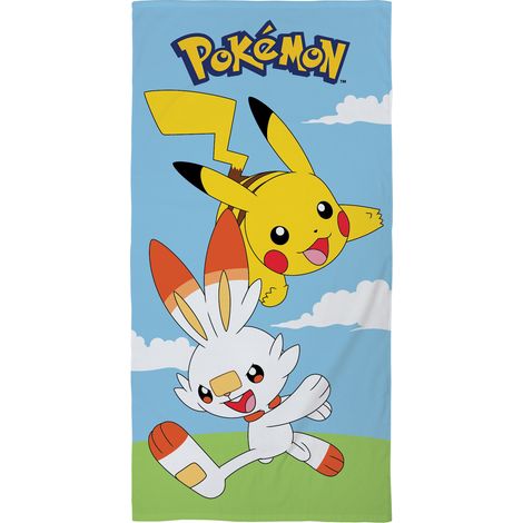 Telo da bagno da spiaggia 70x140 Pokemon Pikachu