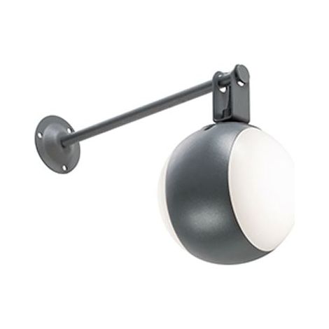 Applique led 12w da esterno in alluminio grigio luce naturale 4000k ip54 sovil globo 99180/16 (1/4)