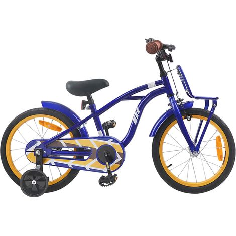 Teenpull – Kinderfahrrad 16 Zoll für 4-6 Jahre alt Dunkelblau (1/5)