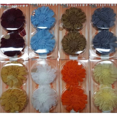 TRADE SHOP - Calamita Fiore Doppio Stoffa Tessuto Fermatenda Fiori Design Tende Ferma Tenda -