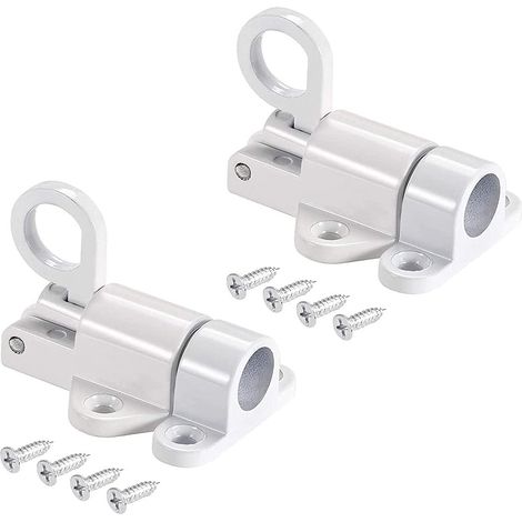 Verrou Porte En Aluminium, 2 Pièces Automatique Verrou Porte, Alliage D'Aluminium Boulon Ressort, Alliage d'Aluminium Automatique Avec Vis Loquet Boulon Rebond pour Armoires de Cuisine de Chambre