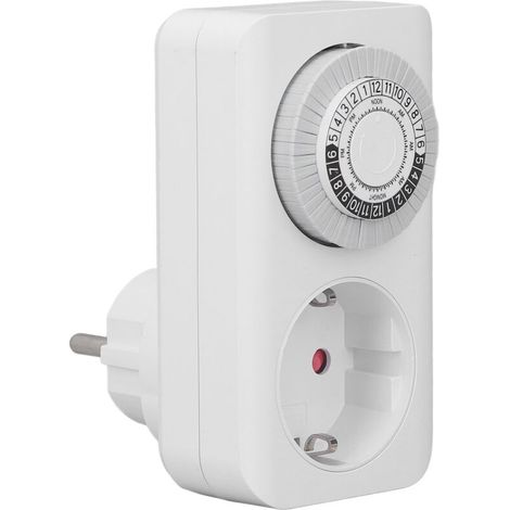 Intelligente Steckdose mit Zeitschaltuhr und Fernbedienung, programmierbar, 230 V EU (1/5)