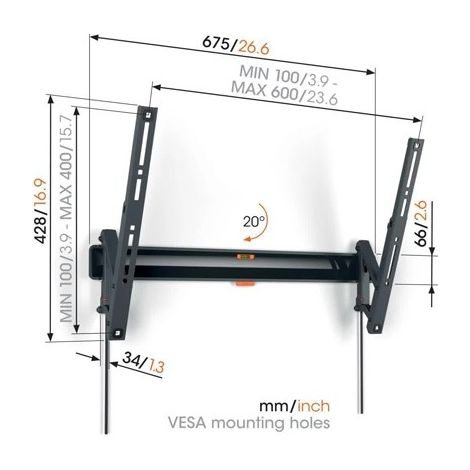 VOGEL'S TVM 3613 SOPORTE DE PARED PARA TV / 40 A 77 (1/2)