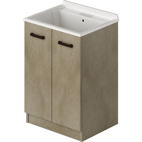 Lavatoio 2a for laundry argilla H86x61x50cm