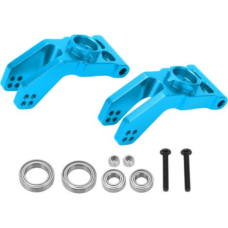 Jeu de 10 moyeux arrière en métal pour essieu de voiture RC 1/10, compatible avec ARRMA Typhon bleu (1/5)