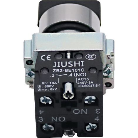 Copper-plated silver-dot XB2-BD33 Three-position rotary knob with two normally open selector push-button switch LAY5-20X/3 (1/3)