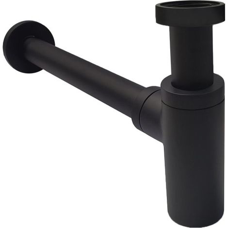 Mob-In – Siphon de lavabo en laiton ajustable 0-10cm – Longueur découpable 30-35cm – Ø 32mm pour vasques avec ou sans trop-plein (1/4)