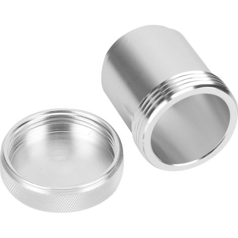 Couvercle de réservoir d'eau et de carburant en alliage d'aluminium, bouchon de remplissage à souder, diamètre intérieur 1,5 pouce, pièces de voiture modifiées, argent (1/5)