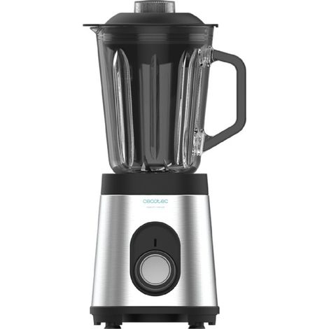Cecotec – Mixeur-blender 1000W en inox – Vitesse 23 000 tr/min – Lame en titane noir pour broyage efficace – Bol 1,5L avec couvercle hermétique