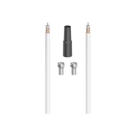Hama SAT-Anschluss-Kit 100 dB 10 m, HDTV-kompatibel