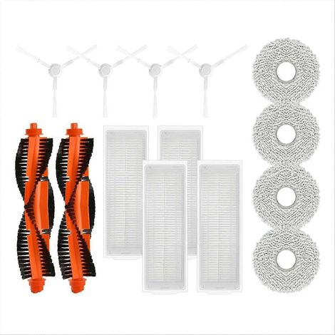 Pour aspirateur robot Xiaomi X20/C101 : brosse latérale principale, filtre HEPA et lingettes de nettoyage (1/5)