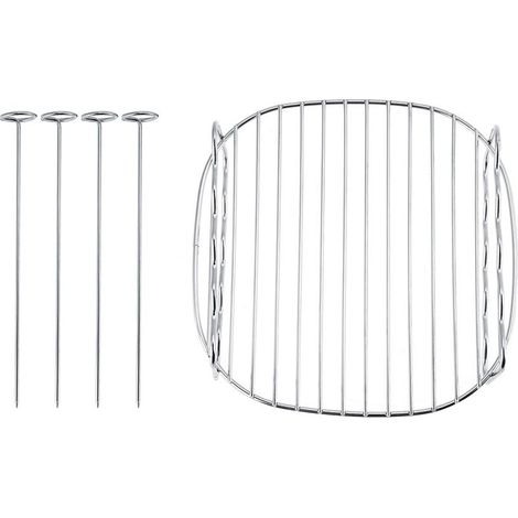 Grille de remplacement pour barbecue, brochettes double couche, plaque de cuisson pour friteuse à air Philips (1/5)
