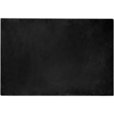 Anti-Slip Faux Rabbit Fur Rug OLITE Black 120 x 170 cm vidaXL