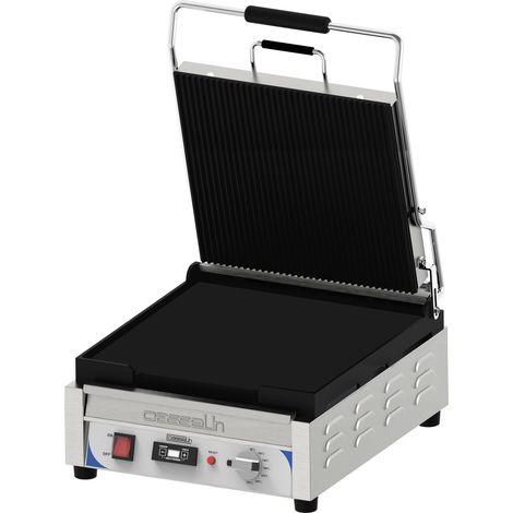 Grill Panini Xl Premium Rainurée - Lisse Avec Minuteur - Casselin