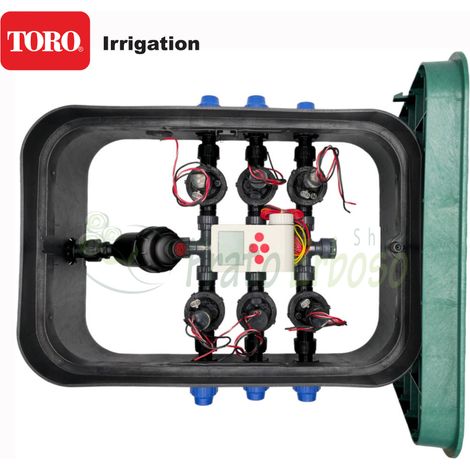 Toro PA-EZP-FP6 - Válvula de riego ensamblada de 1" y 6 zonas