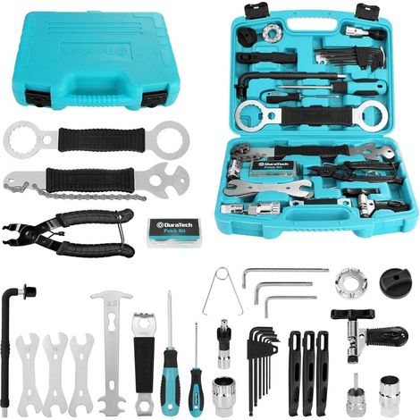 Fahrrad Reparaturset 41-teilig mit Werkzeugkoffer für Reifen, Kette, Pedal (1/5)