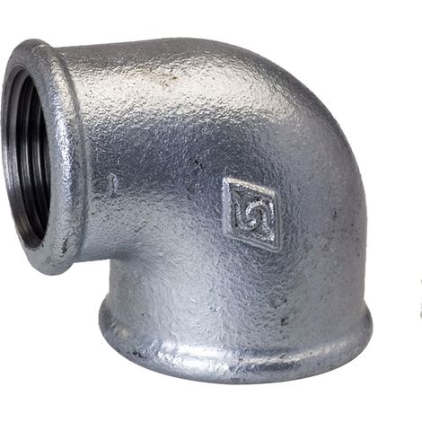 Codo de reducción roscado 1X3/4" galvanizado A1, NR 6, NR 90R