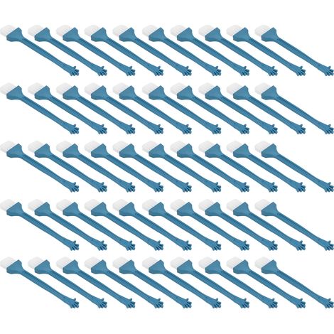 Lot de 50 Brosses de Nettoyage pour Rasoir Électrique – Poils Doux, Manche PP – Idéal pour les Accessoires de Rasoir et Petits Appareils Électriques