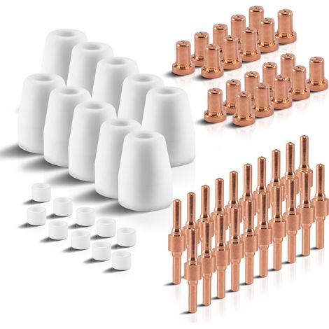 STAHLWERK Kit de pièces d'usure 60 pièces pour le découpeur plasma PT-31 Accessoires plasma