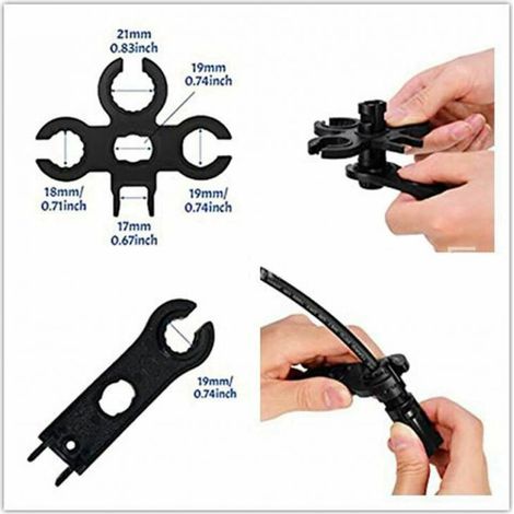 27-teiliges Solar-Crimpwerkzeug-Set, inklusive 2,5/4/6,0 mm² Photovoltaikkabel + 1 Paar Stecker und Buchsen für Solarmodule. (1/3)