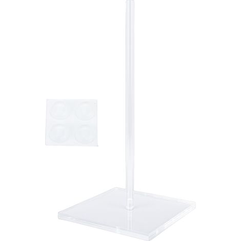 Porte-essuie-tout Acrylique Transparent Support de Comptoir Cuisine Salle de Bain Design Compact Stable 30cm (1/5)