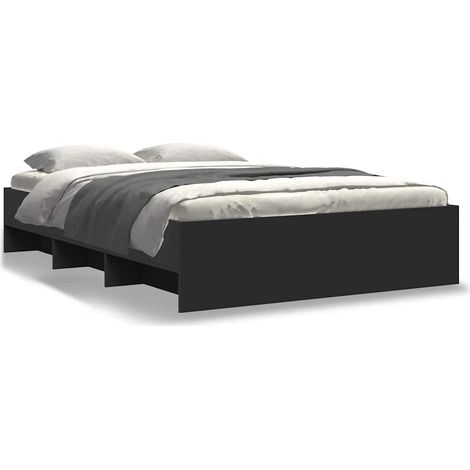 Maison Exclusive - Estructura de cama madera de ingeniería negra (1/5)