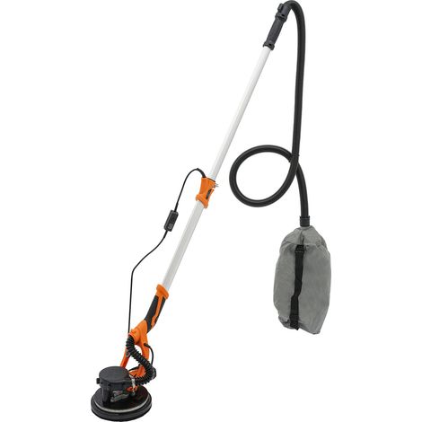 Ponceuse électrique pour cloison sèche, 750 W 1800 tr/min, sans poussière, avec aspiration de poussière, six vitesses réglables, polissage, lissage (1/5)