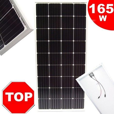 55401 Solarpanel Solarmodul 165W Solarzelle 12V Solar MONOkristallin Mono (1/5)
