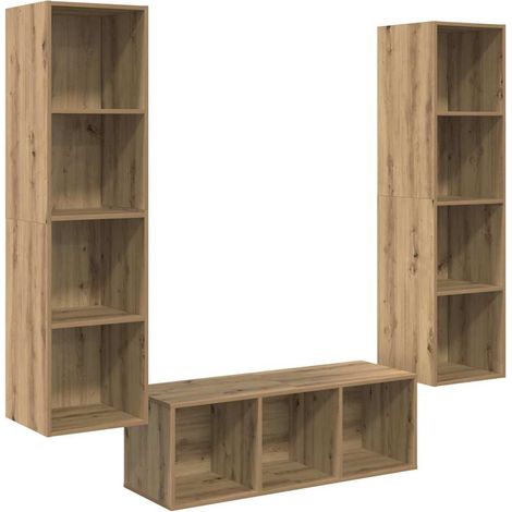 Maison Exclusive - Ensemble meuble TV 3 pcs Chêne artisanal Bois d'ingénierie