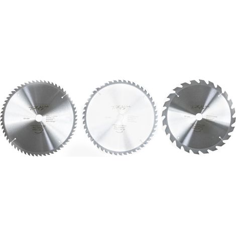TrendLine HM-Kreissägeblätter 3-teilig je 315 mm, Bohrung 30 mm, 24 48 60 Zähne (1/2)