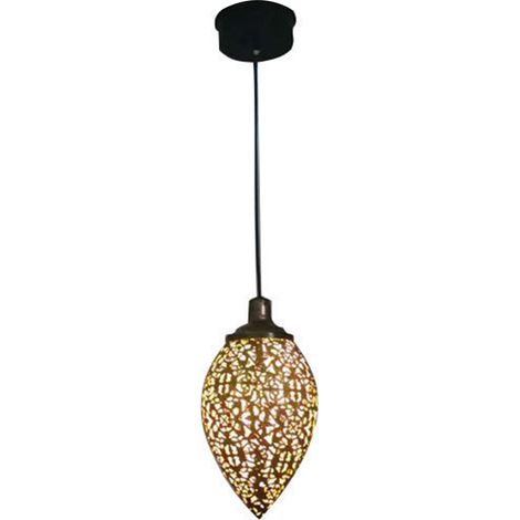 Lámpara de inducción impermeable, alimentada por energía solar, con forma de lágrima, de Iron Art, lámpara decorativa calada para jardín o patio, lámpara de proyección colgante 0020 (1/5)