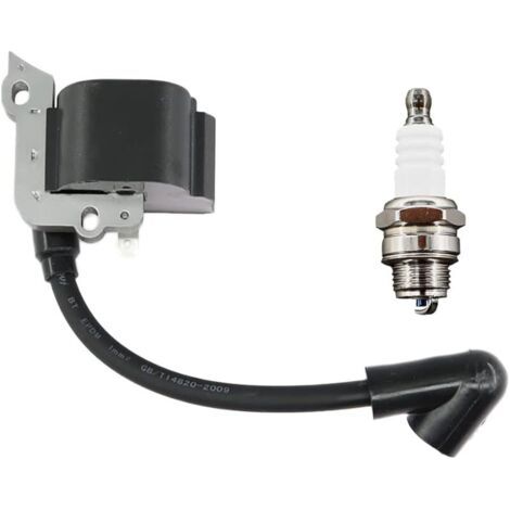 Ignition coil for brushcutters – Compatible with 1401308A, 41401306A, 4140, 1303A, FS38, FS55, FC55F – Set with spark plug – High-performance ignition coil--DTEKGAZ