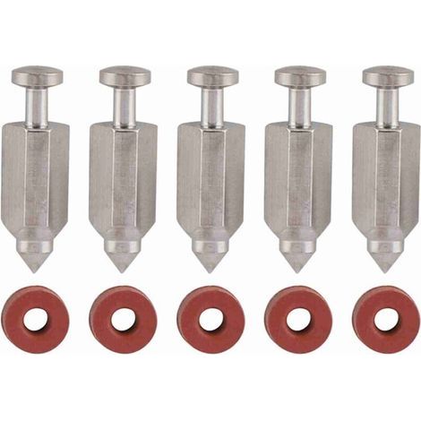 Kit de réparation de joint de siège de soupape à pointeau de carburateur en 5 pièces pour le modèle 398188 (1/4)