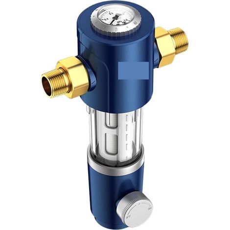 Système de filtre à eau Préfiltre à sédiments à rotation automatique, lavage à contre-courant 40μm Grattage double face 6000L Système for toute la maison 1/2"&3/4"&1" ( Color : DN15 (0.5 Inches) , Siz (1/5)