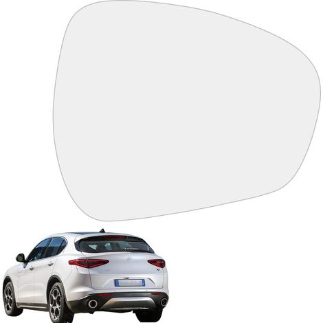 Außenspiegelglas rechts, Außenspiegelglas-Ersatz, beheiztes Außenspiegelglas rechts, kompatibel mit Alfa Romeo Stelvio 2017-2022 (1/5)