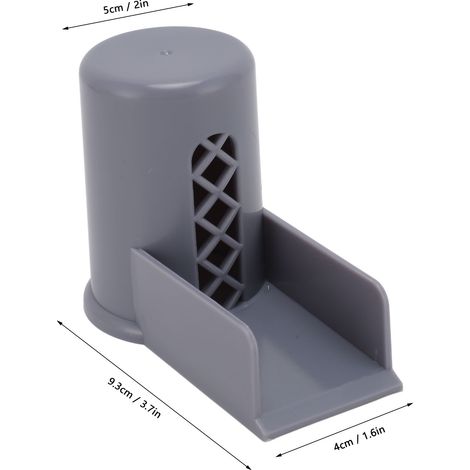 Ortviai Couvre-évacuation pour lave-vaisselle avec rampe antidébordement – ABS gris, 9,3 x 4 x 5 cm (1/4)