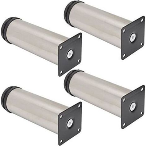 4 x Adjustable Furniture/Cabinet/Sofa Bed Legs (10cm) (1/4)