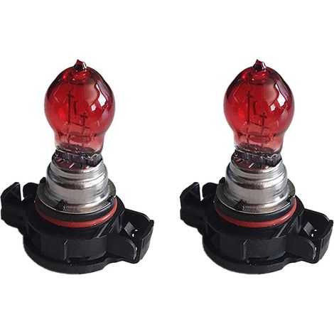 Coppia lampade alogene PSR24W 12V 24W PG20-6 rosse per fanali posteriori auto (1/3)