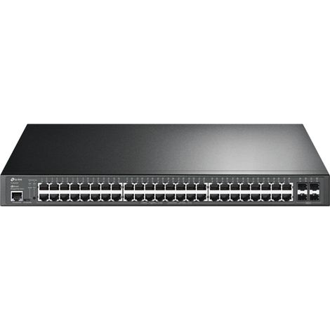 Tp-link omada sg3452p switch di rete gestito l2/l3 gigabit ethernet (10/100/1000) supporto power over ethernet (poe) 1u nero - TL-SG3452P (1/5)